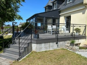 Garde corps terrasse 12 - Plouescat Brest