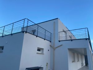 Garde corps terrasse 14 - Plouescat Brest