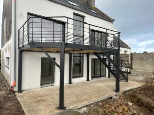 Terrasse sur pilotis 2 - Plouescat Brest