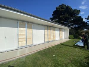 Volets coulissants galavnises bois Plougasnou 2 - Plouescat Brest